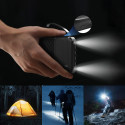 Wozinsky W11-B 10000mAh 10W Powerbank with Built-in Cables and Flashlight - Black