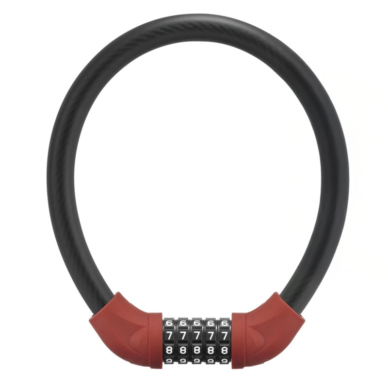 Rockbros RKS570-RD ​​bike lock – steel cable, code