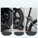 Rockbros RKS507 bicycle lock with 5-digit code, steel cable, 180 cm - black