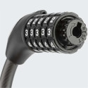 Zámek na kolo Rockbros RKS531 s 5místným kódem, ocelové lanko, 180 cm, s LED osvětlením - černý