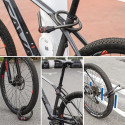 Zámek na kolo Rockbros RKS507 s 5místným kódem, ocelové lanko, 180 cm - černý