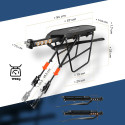 Rockbros RBHJ-1 Black Diamond Bike Rack with Mudguard and Quick Mount for 26-29" Mountain Bikes - Black