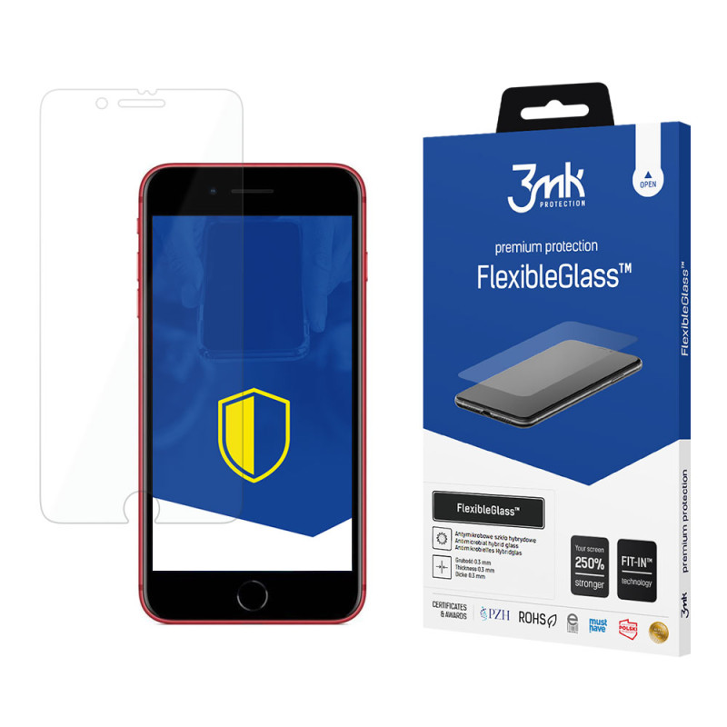 Ochranné sklo 3mk FLEXIBLEGLASS™ hybridní sklo pro iPhone 8 Plus - čiré