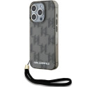 Pouzdro Karl Lagerfeld IML Mono pro iPhone 15 Pro – černé