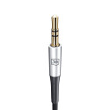 3mk AUX minijack 3.5 mm / USB-C cable - silver