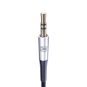 3mk AUX minijack 3.5 mm / USB-C cable - silver