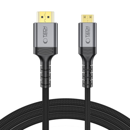 Kabel Tech-Protect UltraBoost Mini HDMI na HDMI 2.1 8K 60HZ 200 cm - černý