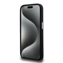 Kryt Karl Lagerfeld SILICONE METAL SCRIPT Logo iPhone 15 Pro černý