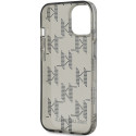 Pouzdro Karl Lagerfeld IML Mono KL Pattern & Cord iPhone 15/14/13 - č