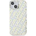 Kryt Karl Lagerfeld IML Fullover Logo pro iPhone 15/14/13 – zlatý