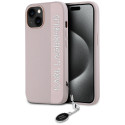 Kryt Karl Lagerfeld SAFFIANO pro iPhone 15/14/13 - pink