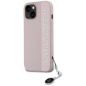 Kryt Karl Lagerfeld SAFFIANO pro iPhone 15/14/13 - pink