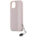 Kryt Karl Lagerfeld SAFFIANO pro iPhone 15/14/13 - pink