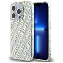 Kryt Karl Lagerfeld IML Fullover Logo iPhone 15 Pro Max – zlatá