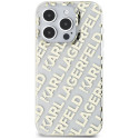 Kryt Karl Lagerfeld IML Fullover Logo iPhone 15 Pro Max – zlatá