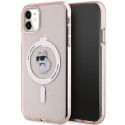 Pouzdro Karl Lagerfeld IML Choupette iPhone 11 / XR růžová
