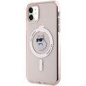 Pouzdro Karl Lagerfeld IML Choupette iPhone 11 / XR růžová