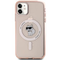 Pouzdro Karl Lagerfeld IML Choupette iPhone 11 / XR růžová
