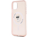 Pouzdro Karl Lagerfeld IML Choupette iPhone 11 / XR růžová