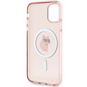 Pouzdro Karl Lagerfeld IML Choupette iPhone 11 / XR růžová