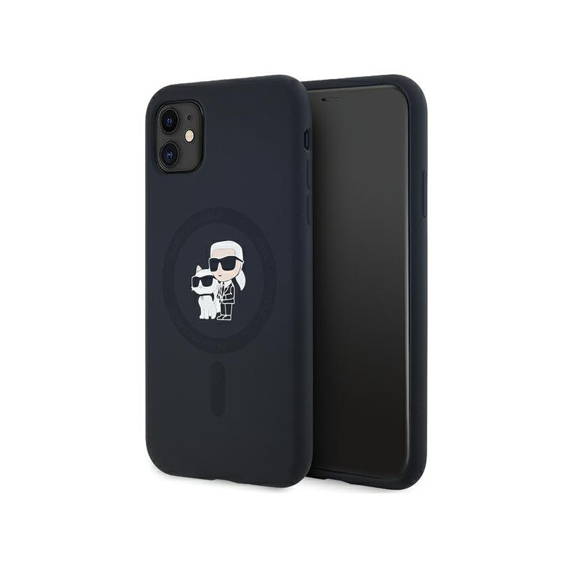 Pouzdro Kryt Karl Lagerfeld KARL&CHOUPETTE pro iPhone 11 / iPhone XR - černá