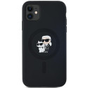 Karl Lagerfeld KARL&CHOUPETTE silikonové pouzdro iPhone 11/XR černé