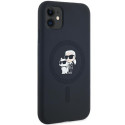 Karl Lagerfeld KARL&CHOUPETTE silikonové pouzdro iPhone 11/XR černé