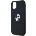 Karl Lagerfeld KARL&CHOUPETTE silikonové pouzdro iPhone 11/XR černé