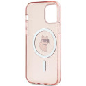 Kryt Karl Lagerfeld IML Choupette pro iPhone 12/12 Pro - růžová