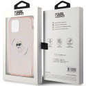 Kryt Karl Lagerfeld IML Choupette pro iPhone 12/12 Pro - růžová