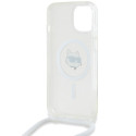 Kryt Karl Lagerfeld IML Choupette pro iPhone 13–15 - transparent