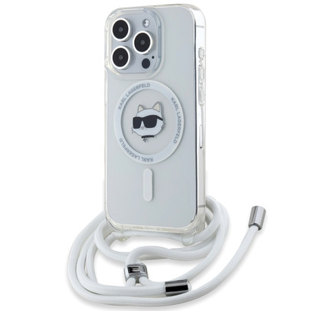 Kryt Karl Lagerfeld CHOUPETTE Head & Cord iPhone 14 Pro - transparent