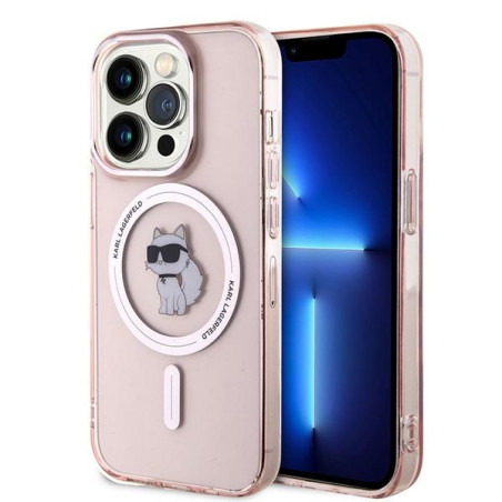 Karl Lagerfeld IML CHOUPETTE pro iPhone 14 Pro Max - růžová