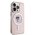 Karl Lagerfeld IML CHOUPETTE pro iPhone 14 Pro Max - růžová