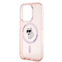 Karl Lagerfeld IML CHOUPETTE pro iPhone 14 Pro Max - růžová