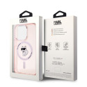 Karl Lagerfeld IML CHOUPETTE pro iPhone 14 Pro Max - růžová