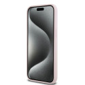 Kryt Karl Lagerfeld SILICONE Karl&Choupette iPhone 15 Pro - růžová