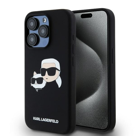 Kryt Karl Lagerfeld SILICONE KARL&CHOUPETTE pro iPhone 15 Pro