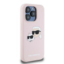 Kryt Karl Lagerfeld K A R L & CHOUPETTE iPhone 15 Pro - růžový