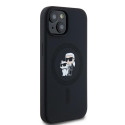Kryt Karl Lagerfeld SILICONE Karl&Choupette iPhone 15 Plus