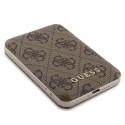 Sada Guess 4G Metal Logo pro iPhone 15 - hnědá