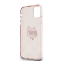 Kryt Karl Lagerfeld IML Choupette pro iPhone 11/XR - růžová
