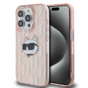 Kryt Karl Lagerfeld IML Choupette pro iPhone 13 Pro / 13 - růžový