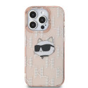 Kryt Karl Lagerfeld IML Choupette pro iPhone 13 Pro / 13 - růžový