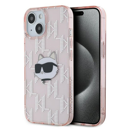 Kryt Karl Lagerfeld CHOUPETTE pro iPhone 14/15/13 – růžový