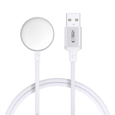 Magnetický nabíjecí kabel Tech-Protect MC02 UltraBoost pro Apple Watch (100 cm) – bílý