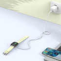 Magnetický nabíjecí kabel Tech-Protect MC02 UltraBoost pro Apple Watch (100 cm) – bílý
