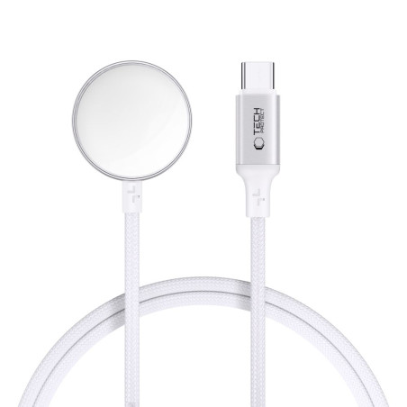 Magnetický nabíjecí kabel Tech-Protect MC02 UltraBoost Type-C pro Apple Watch (100 cm) – bílý
