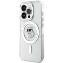 Kryt Karl Lagerfeld CHOUPETTE MagSafe pro iPhone 14 Pro – transparen