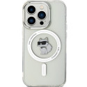 Kryt Karl Lagerfeld CHOUPETTE MagSafe pro iPhone 14 Pro – transparen